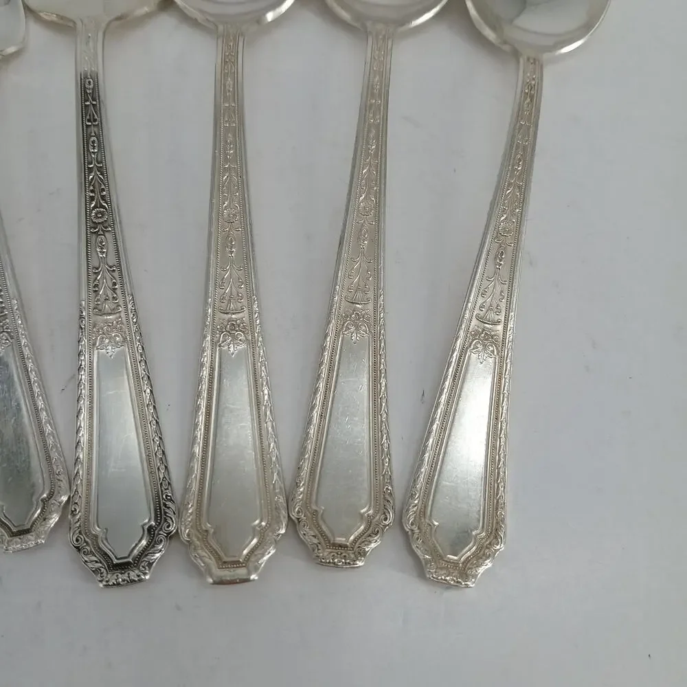 7X Serving ROGERS Extra Plate SilverPlate CHALFONTE Fork Spoons Ladle Flatware